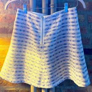 J. Crew embroidered skirt